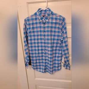 Vineyard Vines Blue and Pink Checkered Shirt